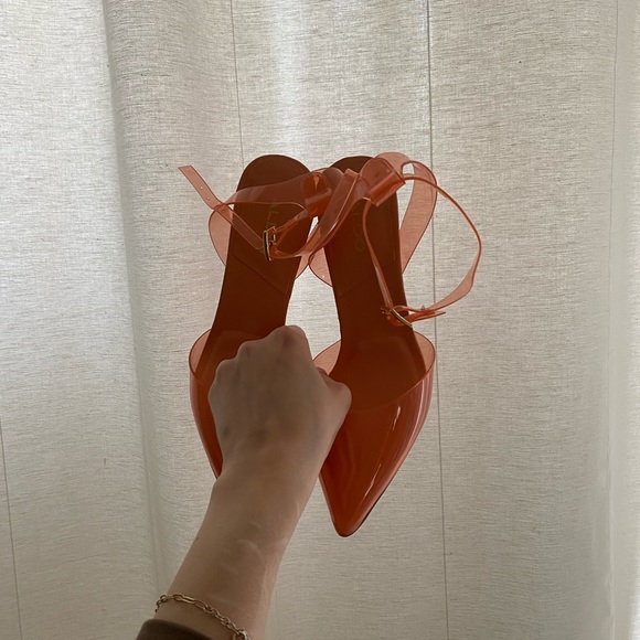 ALDO Orange Strap Heels - Picture 10 of 11